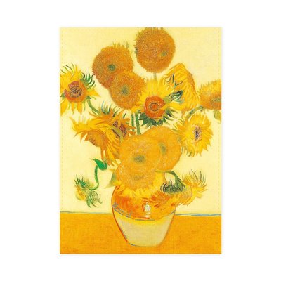 Typisch Hollands Theedoek - Zonnebloemen - Van Gogh