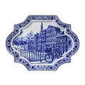 Heinen Delftware Wandbord - Delfts blauw-Applique Horizontaal