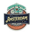 Typisch Hollands Magnet - Vintage Amsterdam Mach mit