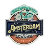 Typisch Hollands Magneet - Vintage Amsterdam Join The Ride