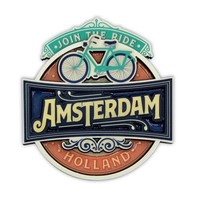 Typisch Hollands Magneet - Vintage Amsterdam Join The Ride