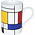Typisch Hollands High mug - Piet Mondrian