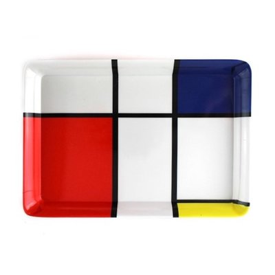 Typisch Hollands Kleines Tablett - Piet Mondrian