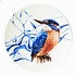 Heinen Delfts blauw Wandplatte – Eisvogel – Ein Hauch von Delfter Blau