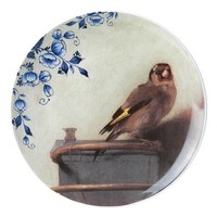 Heinen Delfts blauw Wall plate - Putter - Touch of Delft blue