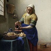 Typisch Hollands Servetten het Melkmeisje - Vermeer
