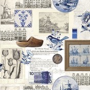 Typisch Hollands Napkins Delft blue Holland & Nostalgie