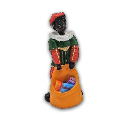 Typisch Hollands Cadeau Piet - Zak vol met cadeau`s - 14cm