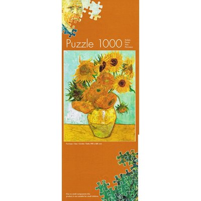 Typisch Hollands Puzzel in koker - Vincent van Gogh - Zonnebloemen - 1000