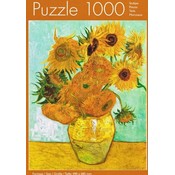 Typisch Hollands Puzzel in koker - Vincent van Gogh - Zonnebloemen - 1000