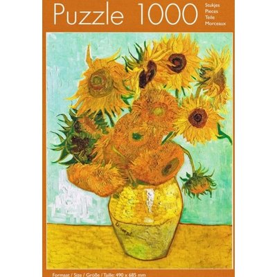 Typisch Hollands Puzzle in tube - Vincent van Gogh - Sunflowers - 1000