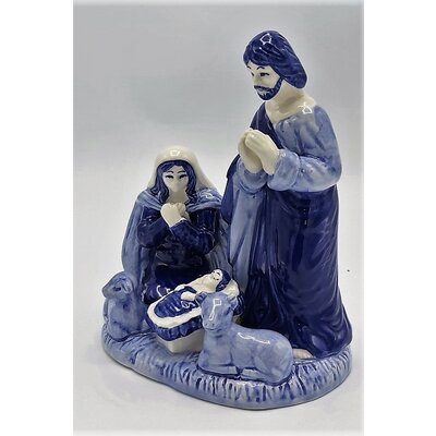 Heinen Delfts blauw Holy Family Groot