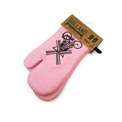 Typisch Hollands Oven gloves pink Holland 2 pieces