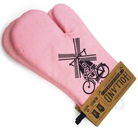 Matix Oven handschoenen roze Holland 2 stuks