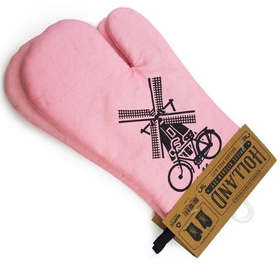 Matix Oven handschoenen roze Holland 2 stuks
