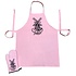 Typisch Hollands Kitchen set-2 pieces (apron and oven glove) Pink Holland