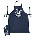 Typisch Hollands Kitchen set-2 pieces (apron and oven glove) denim Holland