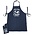 Typisch Hollands Kitchen set-2 pieces (apron and oven glove) denim Holland