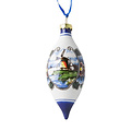 Heinen Delftware Christmas icicle landscape color