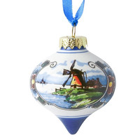 Typisch Hollands Weihnachtskugel Drop Mill Farbe