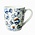 Heinen Delftware Small mug - Modern Delft blue - Bicycle all over print