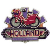 Typisch Hollands Magnet Vintage Holland Fahrrad Spaß Land