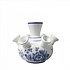 Heinen Delfts blauw Tulpenvase - Blumenmuster - in Geschenkbox