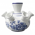 Heinen Delftware Tulpenvase - Blumenmuster - in Geschenkbox