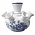 Heinen Delfts blauw Tulpenvase – Blumenmotiv – in Geschenkbox