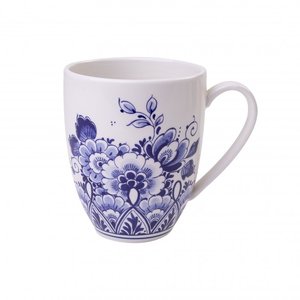 Heinen Delftware Kleiner Becher - Delfter Blau - mit Blumendekor