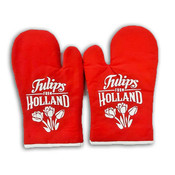 Typisch Hollands Oven gloves red Holland 2 pieces