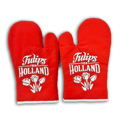 Matix Oven handschoenen rood Holland 2 stuks