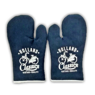 Typisch Hollands Oven gloves denim Holland 2 pieces