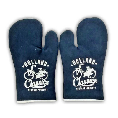 Typisch Hollands Oven handschoenen denim Holland 2 stuks