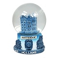 Typisch Hollands Snow globe Delft blue - gable houses- Medium
