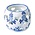 Heinen Delfts blauw Teelichthalter mit Windmühlen- und Herzmotiven