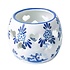 Heinen Delfts blauw Windmill and Hearts Tealight Holder