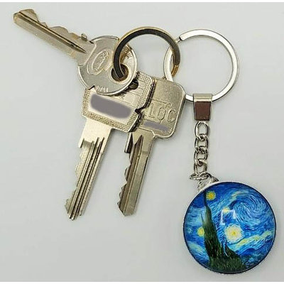 Typisch Hollands Keychain Starry Night - Vincent van Gogh