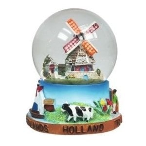 TTD Gifts Schneekugel Holland - Windmühle - Klein