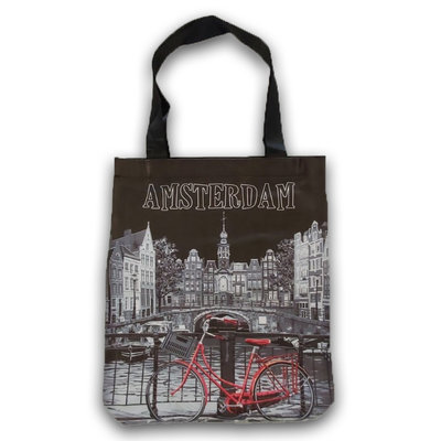 Typisch Hollands Shopping bag - Amsterdam - Westertoren - by Night