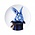 Heinen Delftware Delfts blauw bord - Konijn uit de hoge hoed