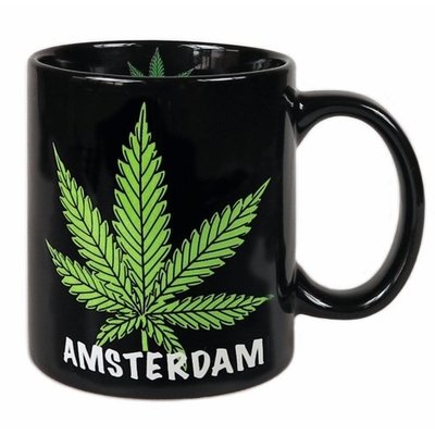 Typisch Hollands Becher - Amsterdam Cannabis in Geschenkbox