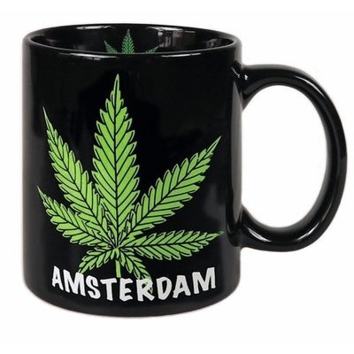 Typisch Hollands Becher - Amsterdam Cannabis in Geschenkbox