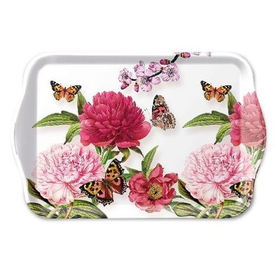 Typisch Hollands Dienblad - Pioenrozen  21x14cm