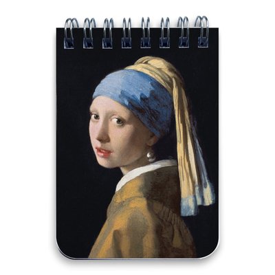 Typisch Hollands Notebook - Ring binder A7 the girl with a pearl earring
