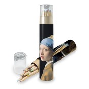 Typisch Hollands Colored pencils in tube (sharpener cap) - the girl with a pearl earring