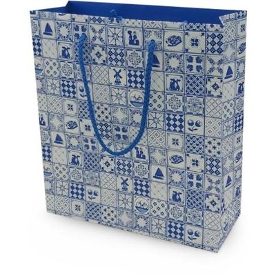 Typisch Hollands Gift bag Dutch decoration - Delft blue