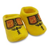 Typisch Hollands Baby slippers - Clog slippers - Yellow Boerenbies (0-6 months)