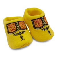 Typisch Hollands Babyschuhe - Clog Hausschuhe - Yellow Boerenbies (0-6 Monate)