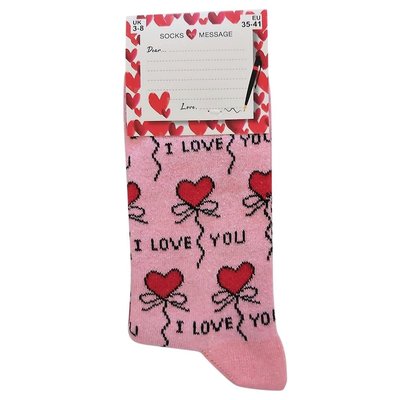 Typisch Hollands Dames-Sokken - I love you ( socks with a message)